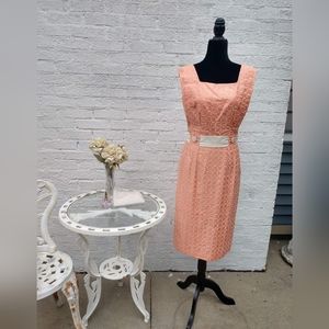 Alix of Miami 1960s wiggle/sheath cocktail party dress.